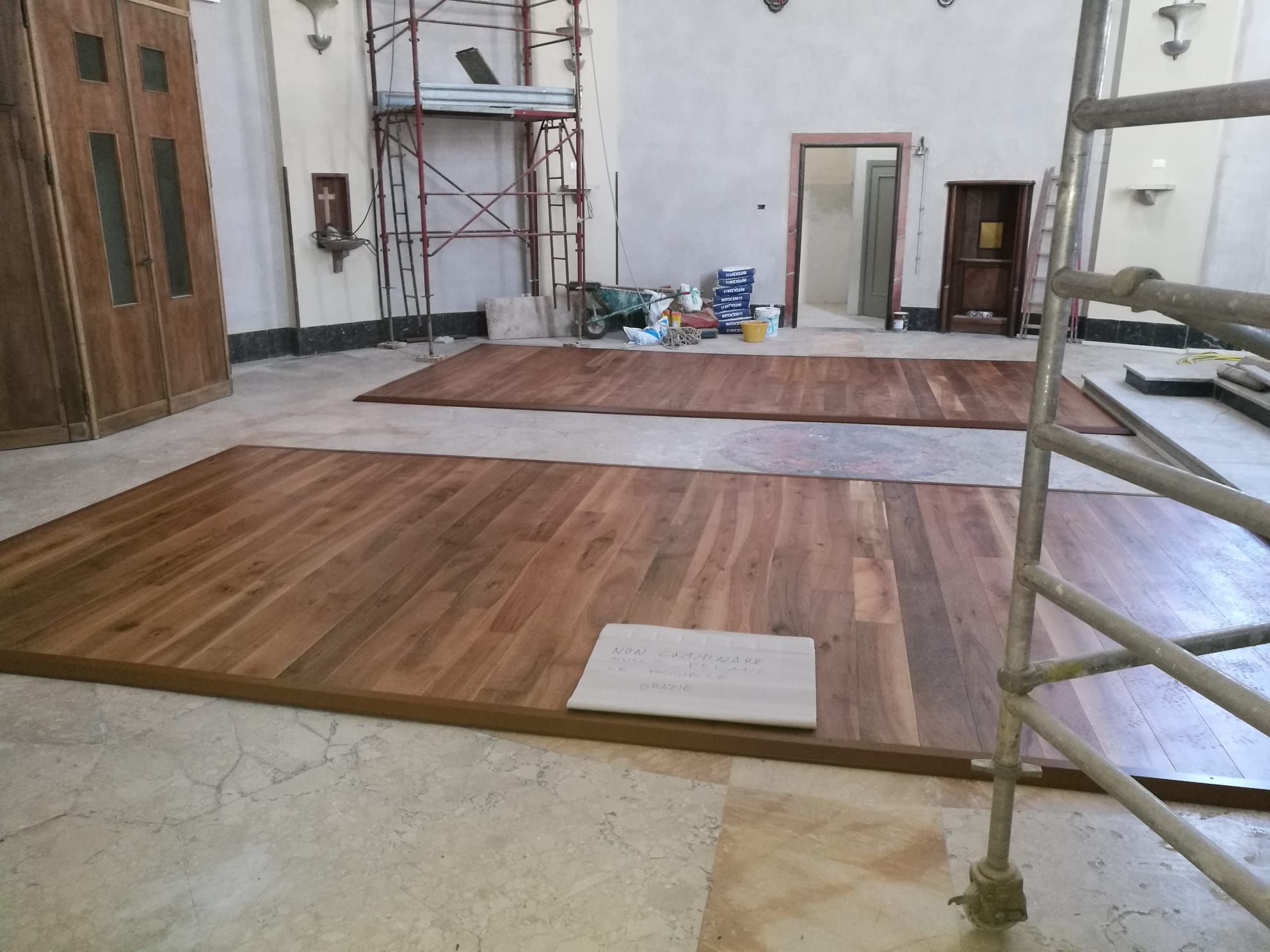 Sistema SYRMA installato in una chiesa romanica dell’Umbria