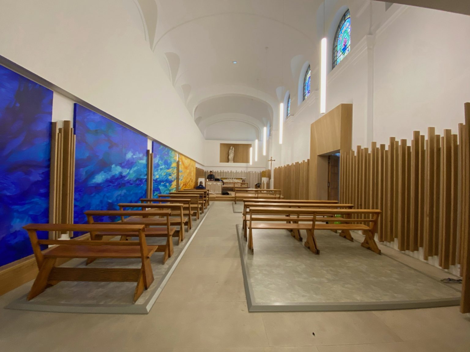 Riscaldamento a pedane termiche nella Chiesa dell’Aiuto