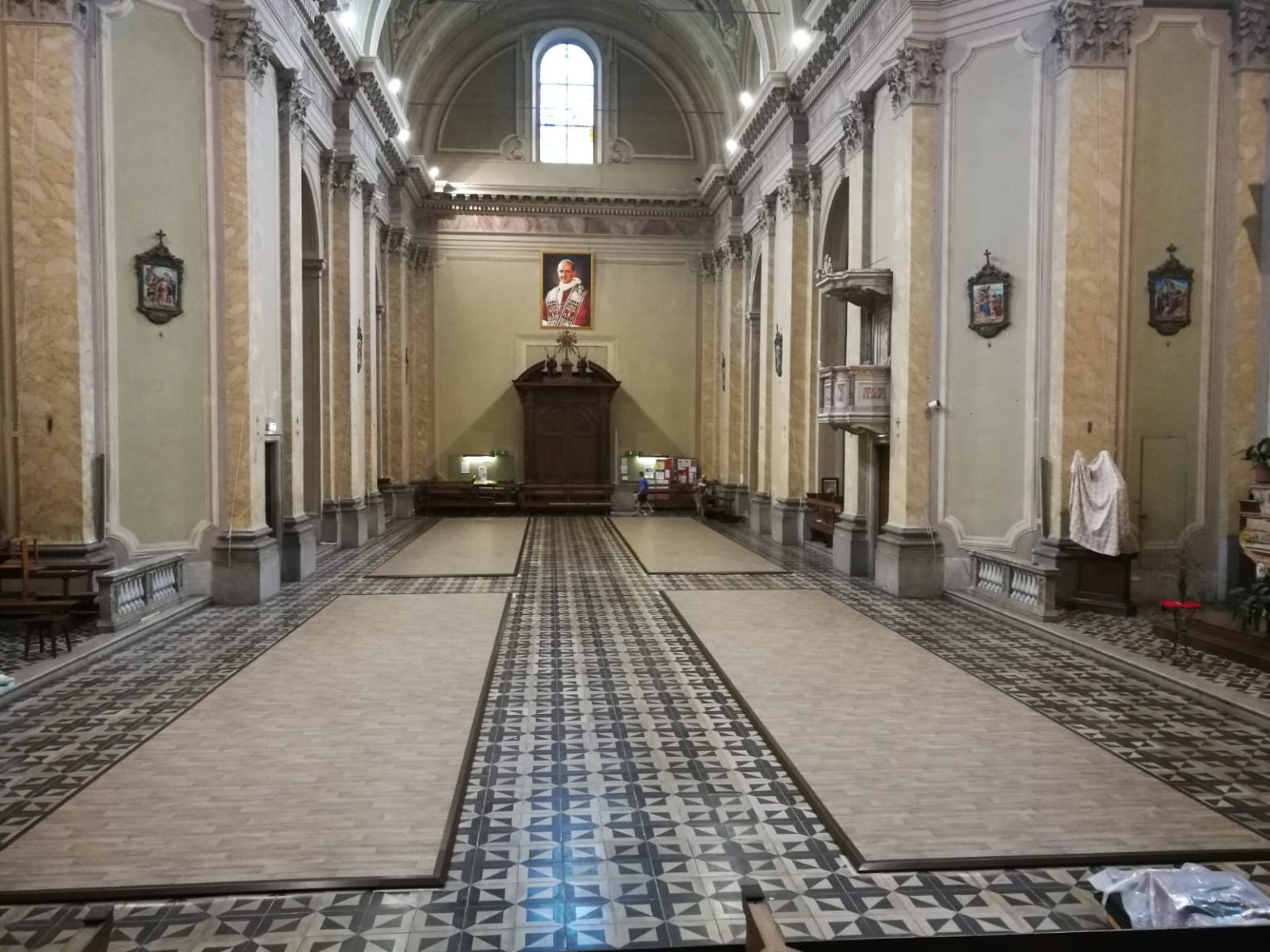 riscaldamento a pedane