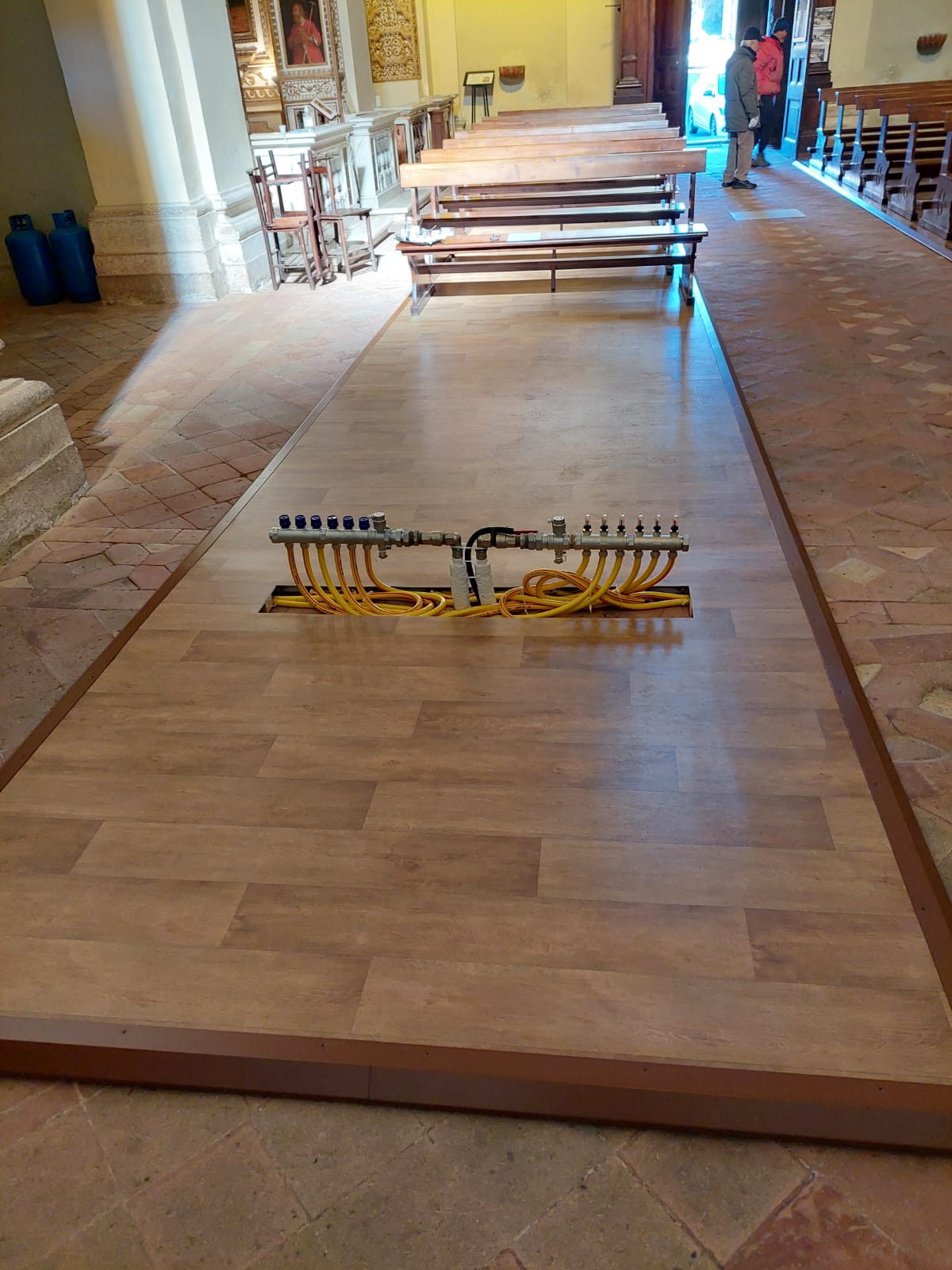 Impianto SYRMA funzionante con caldaia a condensazione